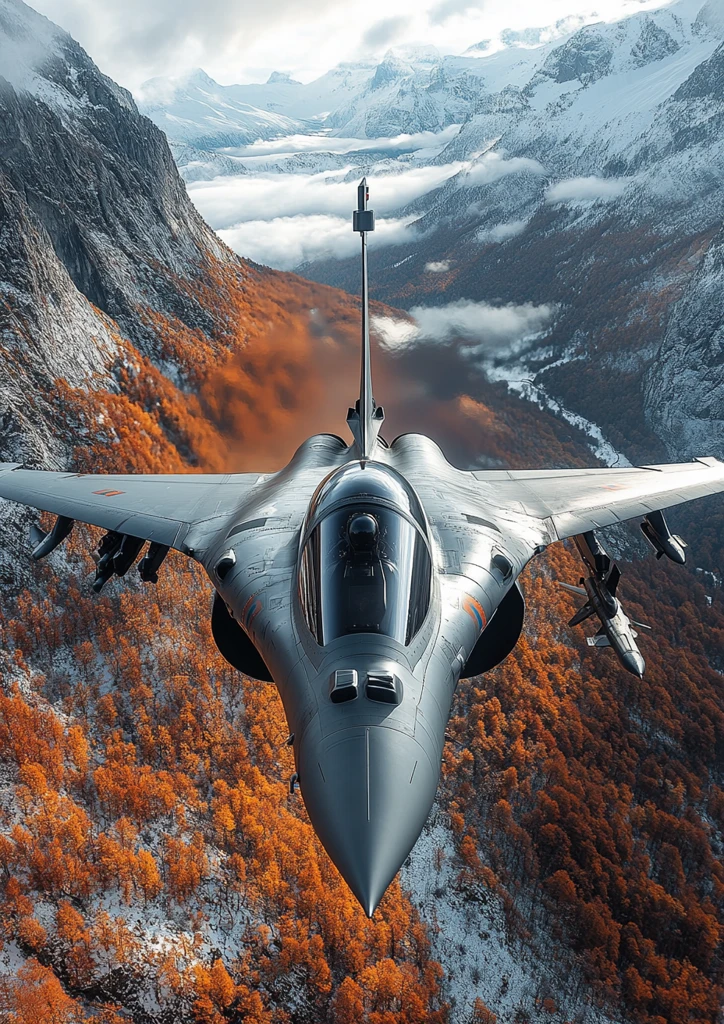 双发拉法尔战机飞翔