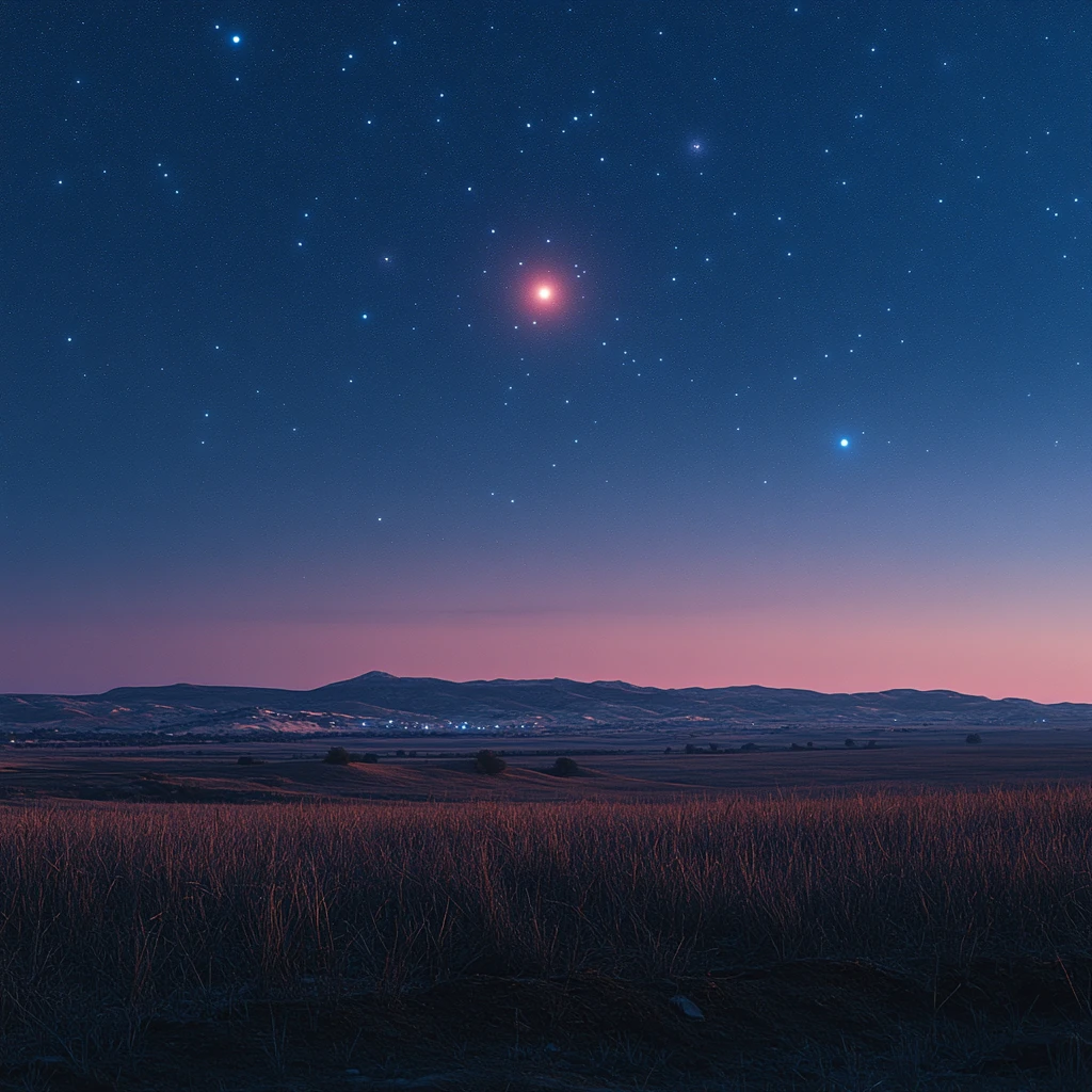 星夜与明亮之星