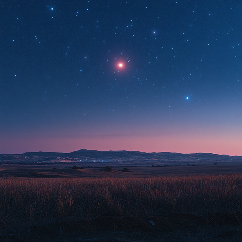 星夜与明亮之星