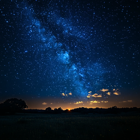 星夜与明亮之星