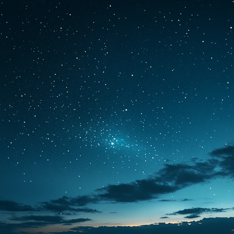 深夜星空蓝