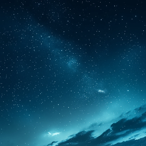 深夜星空蓝