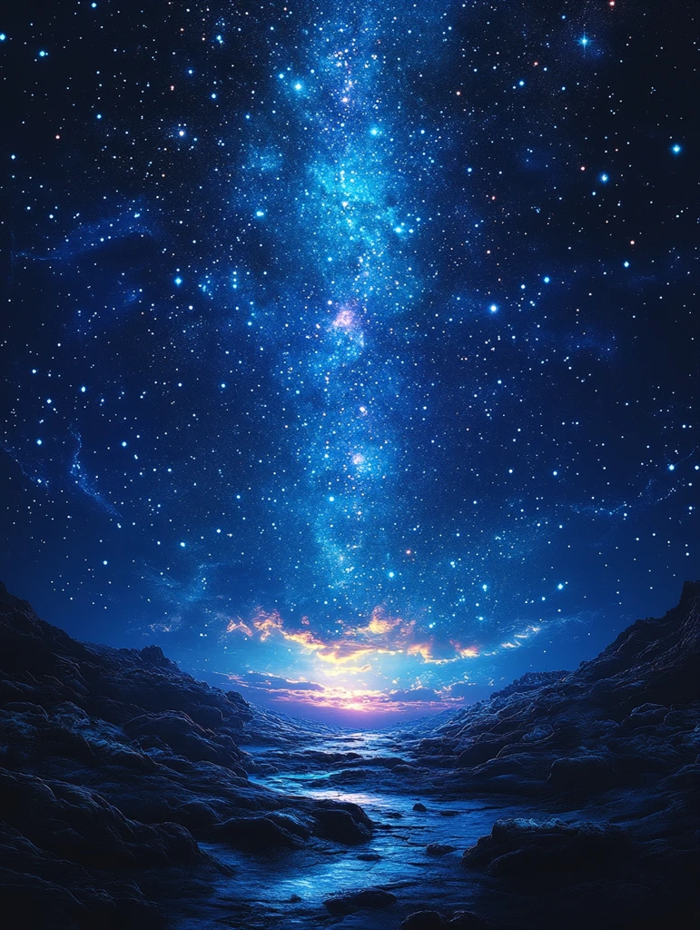 星空蓝色背景