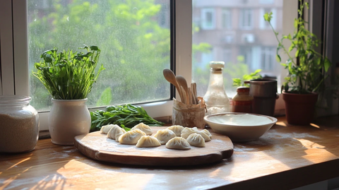面食韭菜虾仁饺