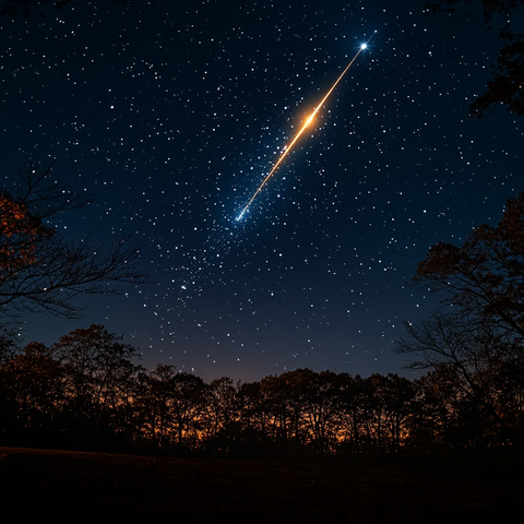 流星划过夜空