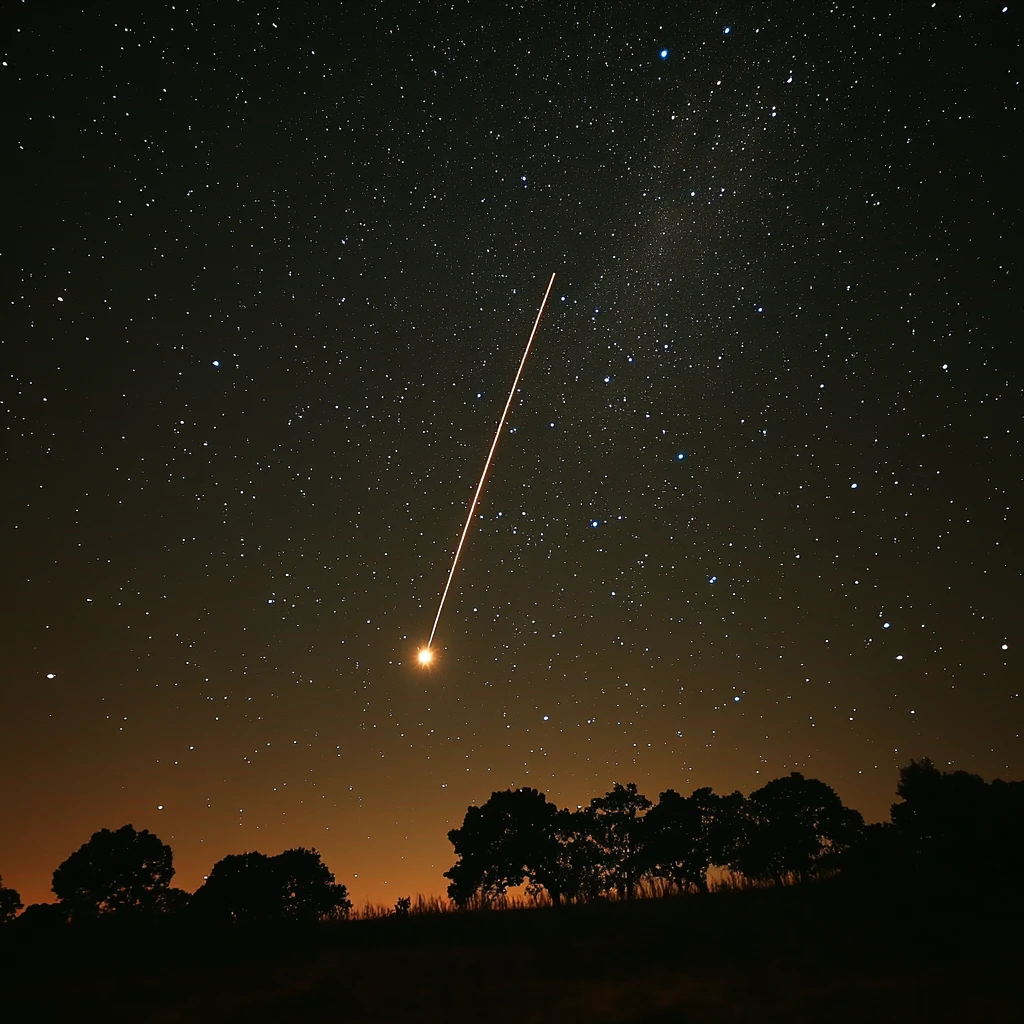 流星划过夜空
