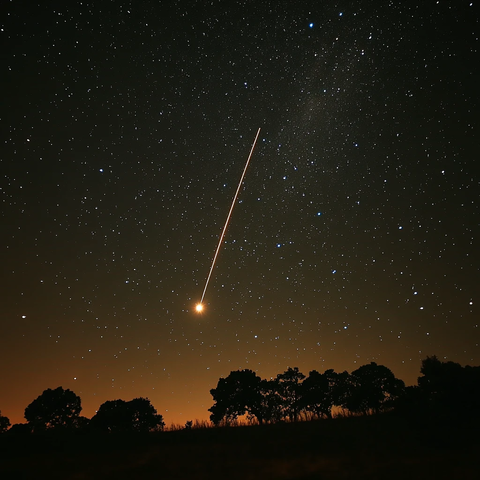 流星划过夜空