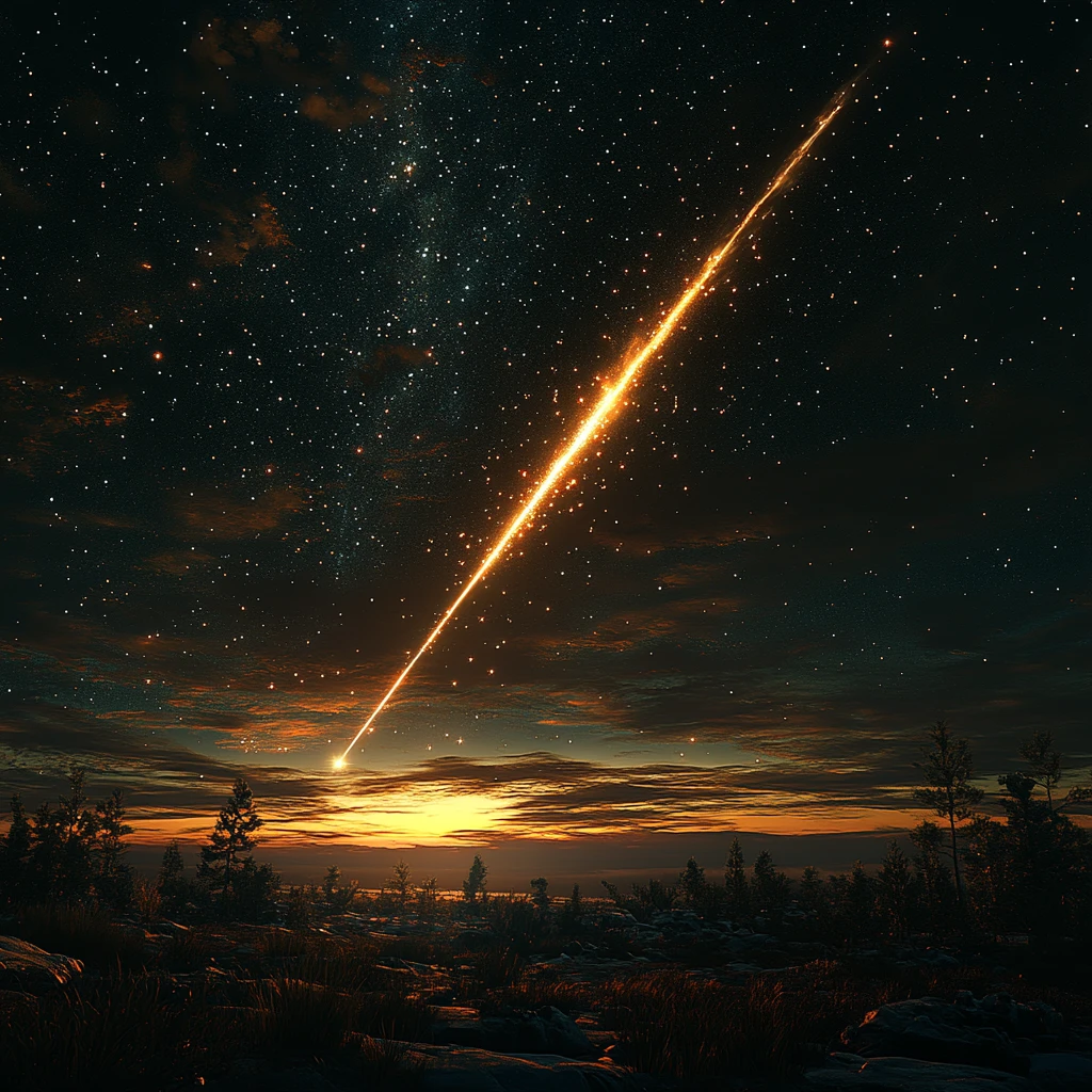流星划过夜空