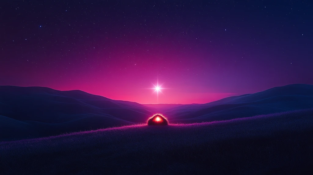 宁静星夜下马槽