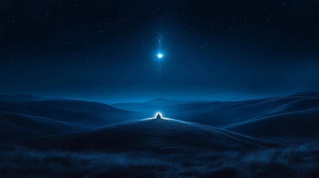 宁静星夜下马槽