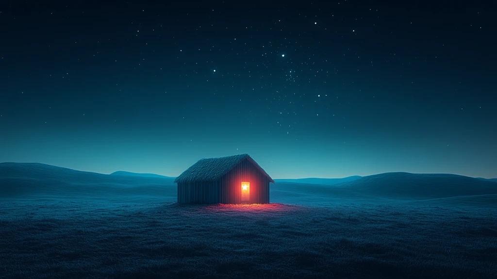 宁静星夜下马槽