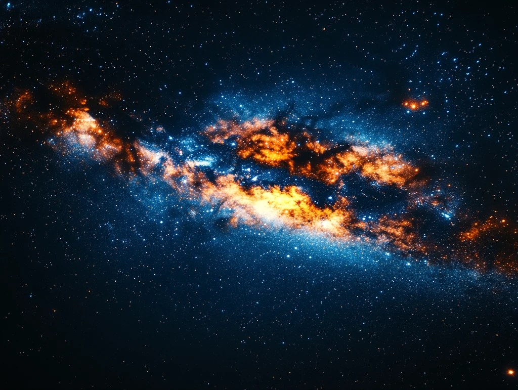 星夜银河对称图