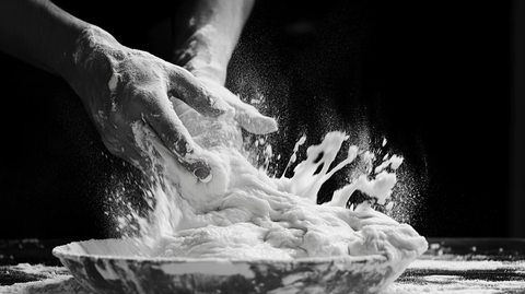 面团揉制发酵过程