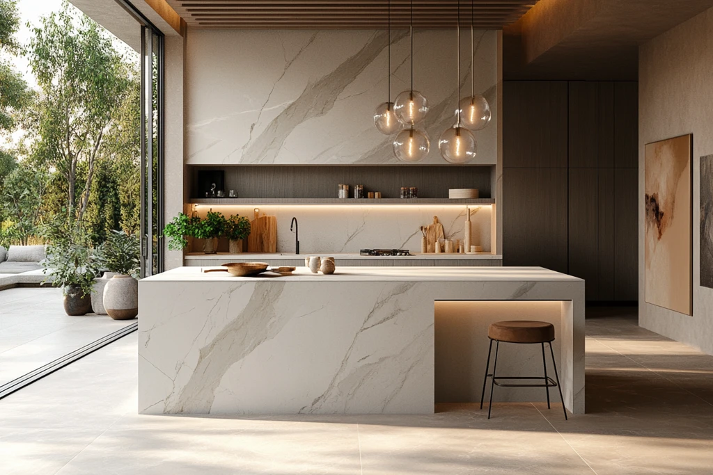 灰木厨房岛台设计