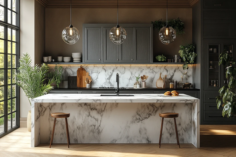 灰木厨房岛台设计