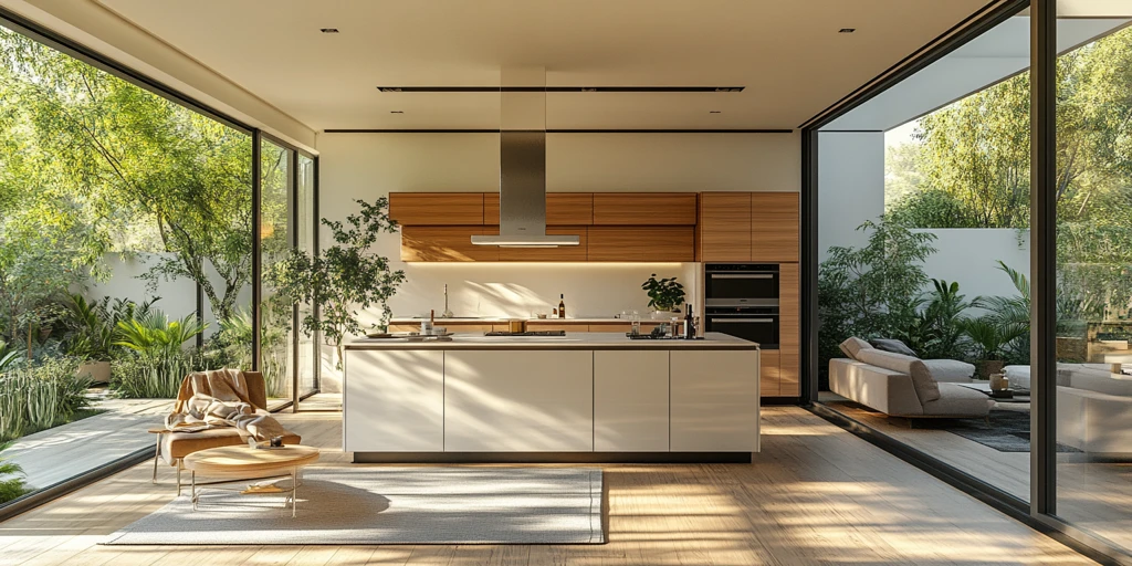 现代厨房整体效果