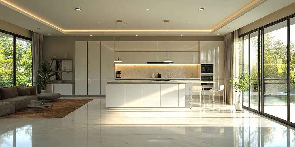 现代厨房整体效果