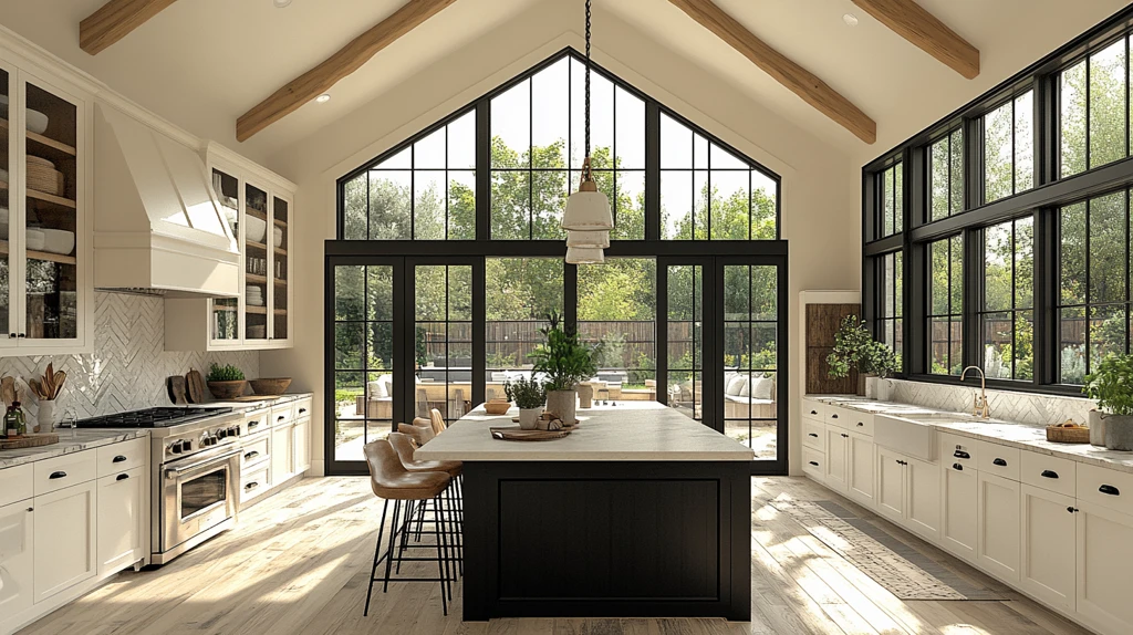 黑岛白橱木地板