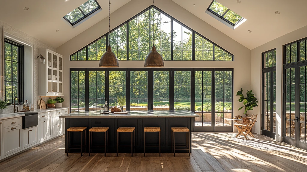 黑岛白橱木地板