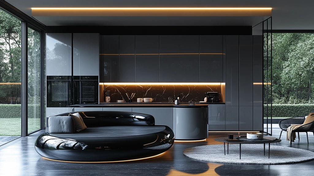 黑白家具厨房照