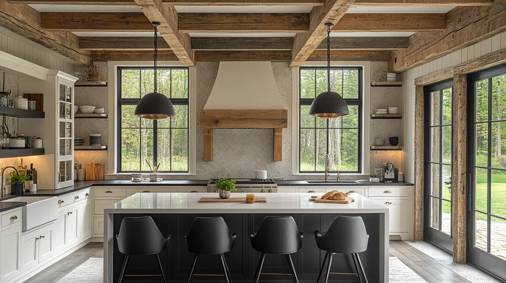 黑白家具厨房照