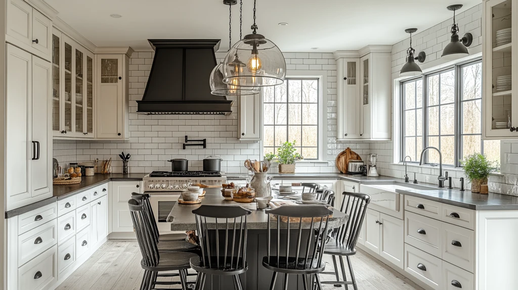 黑白家具厨房照