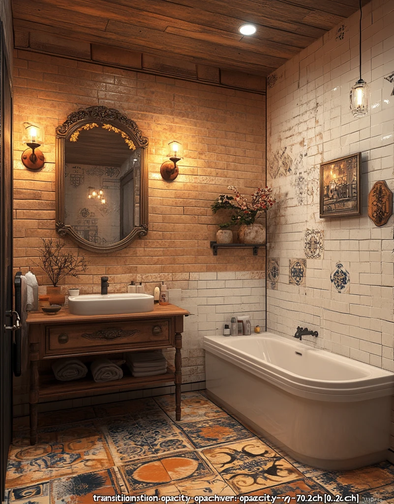 酒吧灯镜上装置