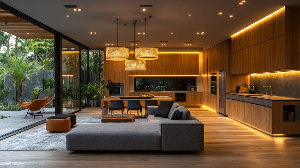 简约吊灯现代厨房