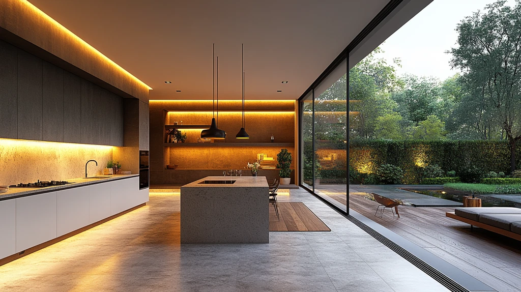 简约吊灯现代厨房