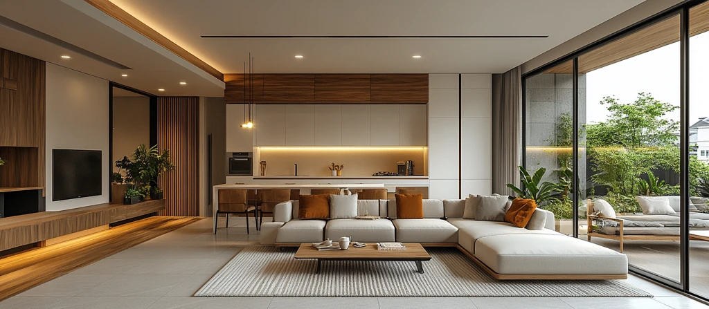 白色木质简约厨房