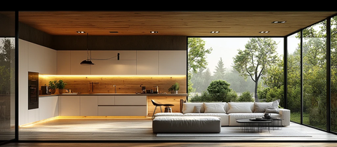 白色木质简约厨房