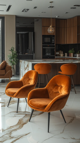 开放式明亮厨房设计