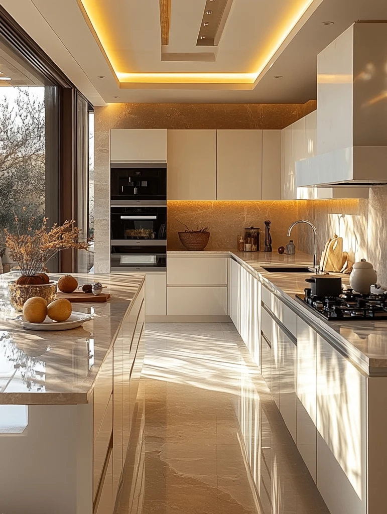 奶油色厨房设计