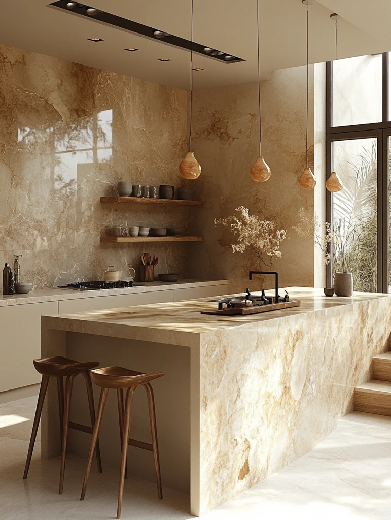 奶油色厨房设计