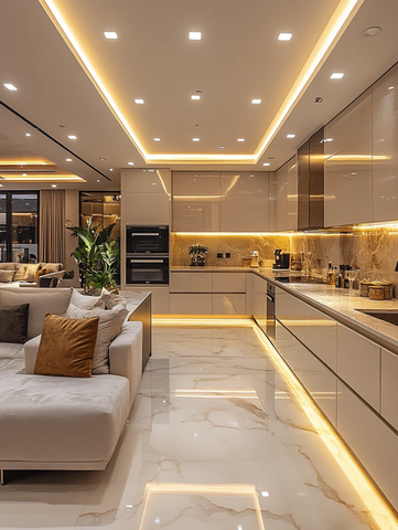 奶油色厨房设计