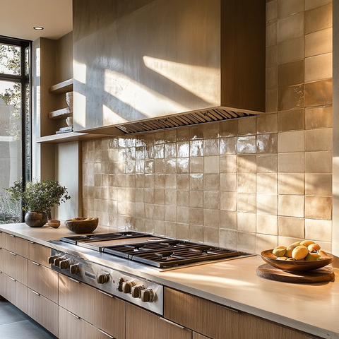 大尺寸瓷砖厨房