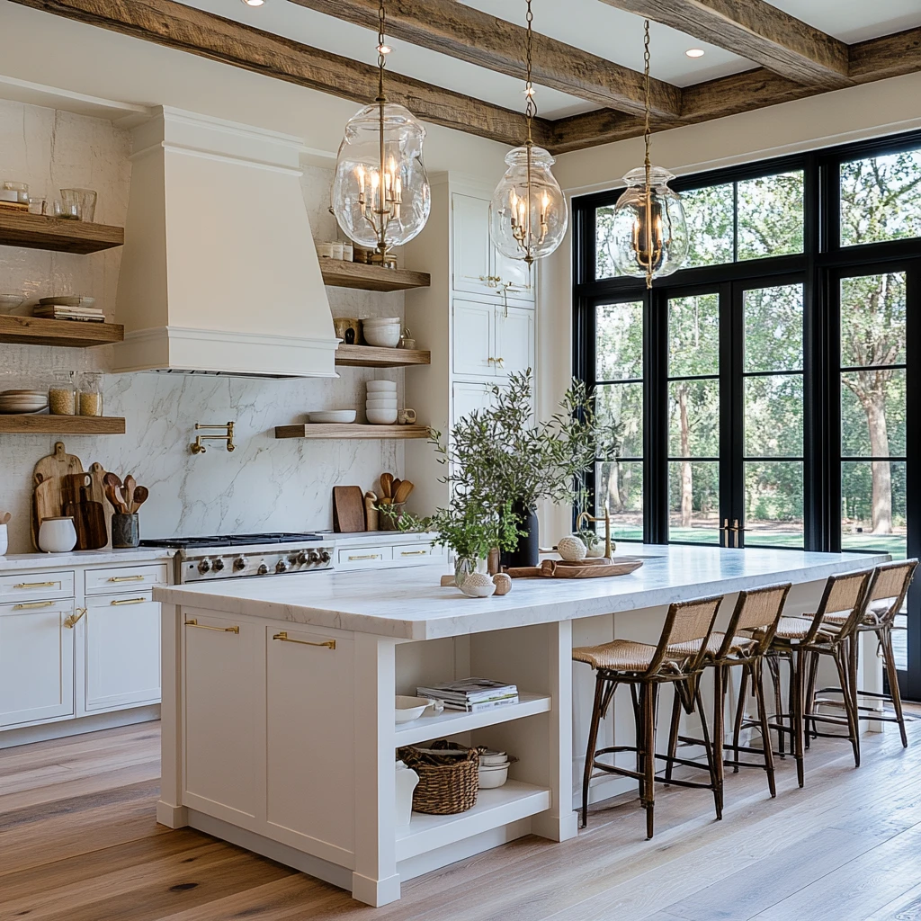 白色厨房木质家具