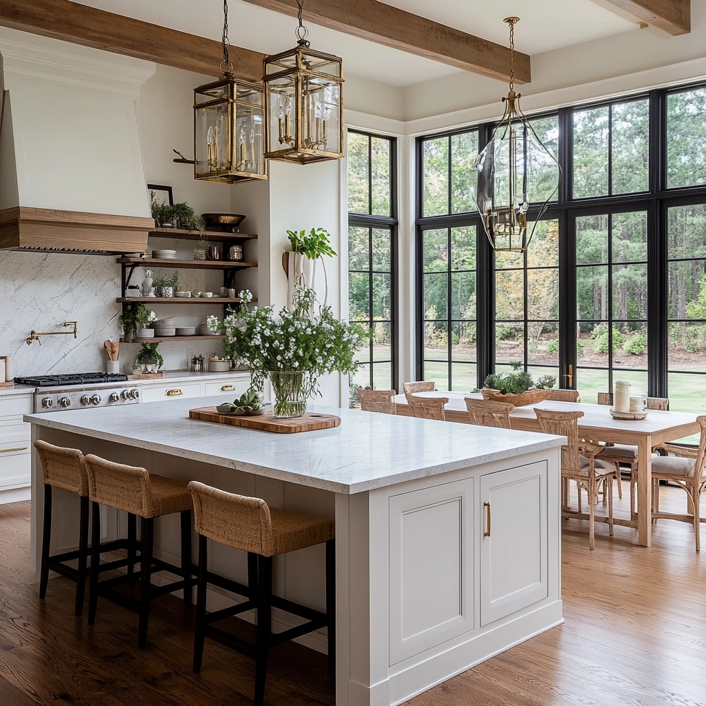 白色厨房木质家具