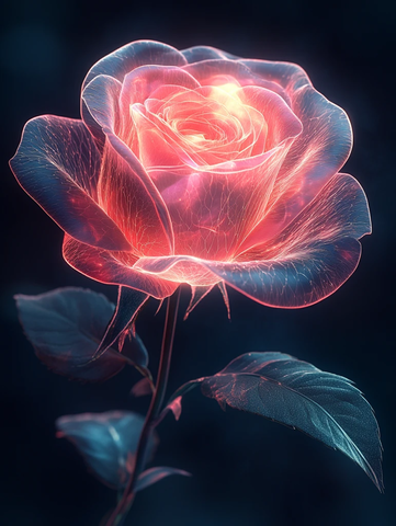 粉红花瓣发光壁纸