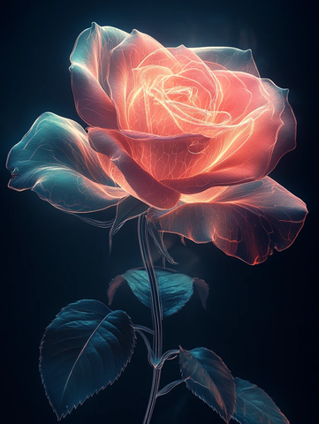 粉红花瓣发光壁纸