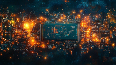 微芯片发光效果