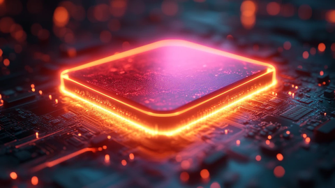 微芯片发光效果