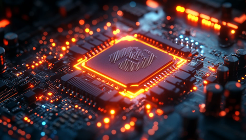 蓝色处理器渲染图