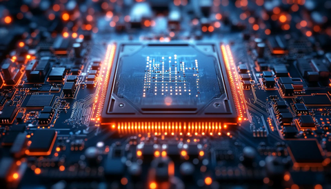 蓝色处理器渲染图