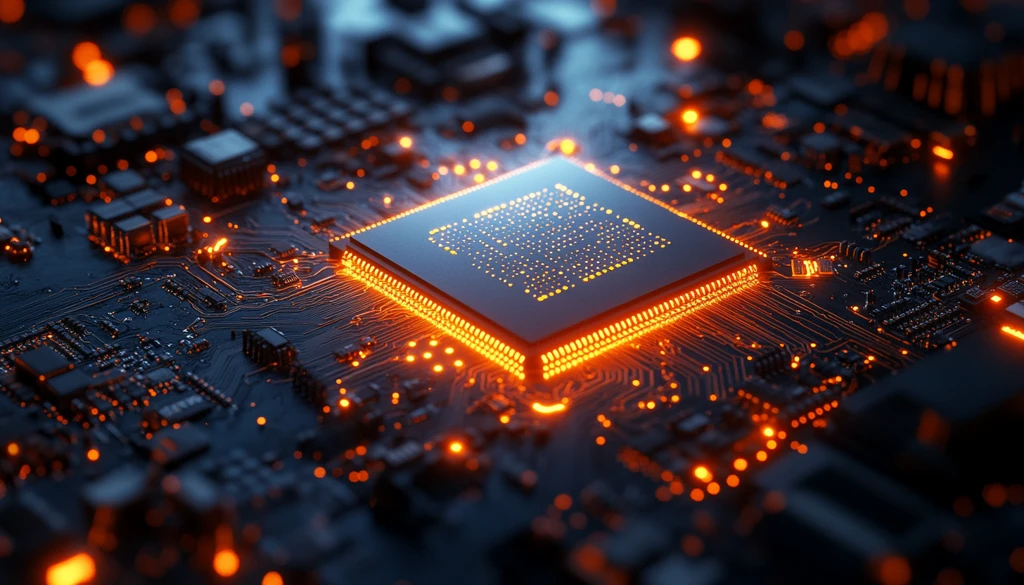 蓝色处理器渲染图