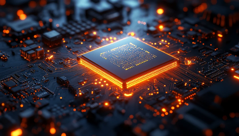 蓝色处理器渲染图