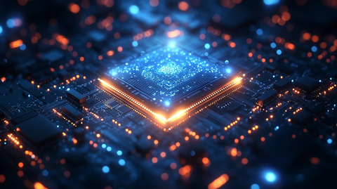 数字芯片与灯泡