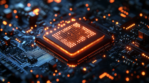 数字芯片与灯泡