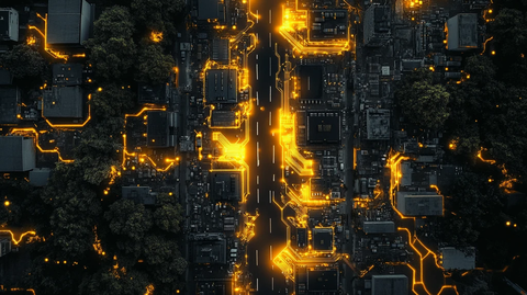 芯片闪电电路图