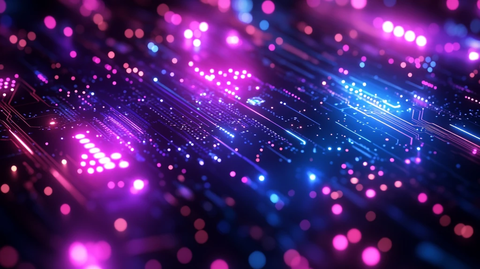 蓝色紫色芯片背景